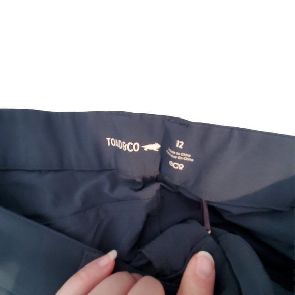 Toad&Co Women's Athletic Shorts - Navy Blue - Picture 2 of 3